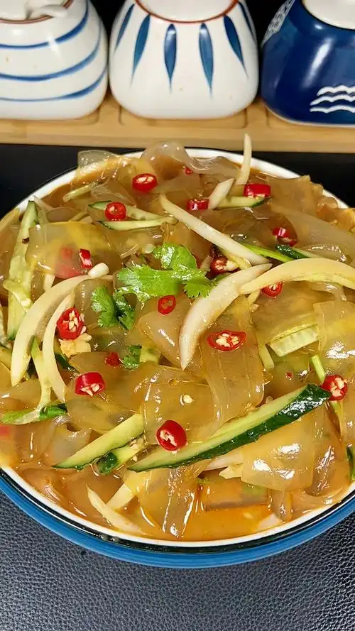 凉拌山药粉皮这样做太好吃了-度小视