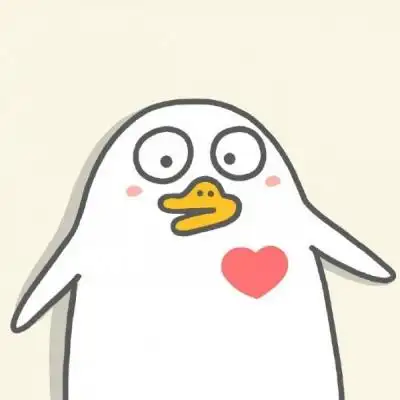 可爱卡通小鸭头像快乐搞怪又搞笑的小鸭子