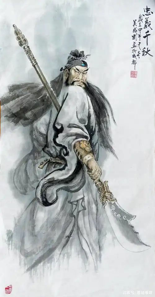 因自幼就崇拜关公的千秋忠义与凛然威仪,故长期执着于对关公形象的