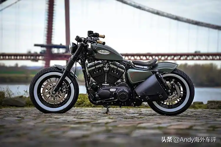 运动 复古,德国摩托改装厂打造哈雷48定制车型,白边轮胎亮眼