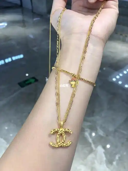 5g黄金浮雕香奈儿项链金重25克左右太好看