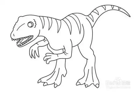 凶猛的异特龙的画法