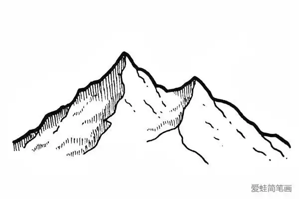 小山简笔画图片4