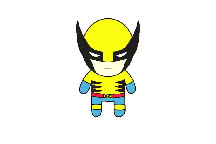 动感超人简笔画 动感超人简笔画彩色