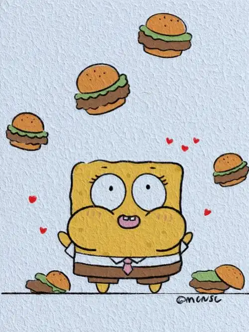 欢迎光临蟹堡王餐厅临摹@范大白#画画  #可爱简笔画  #儿童简笔画