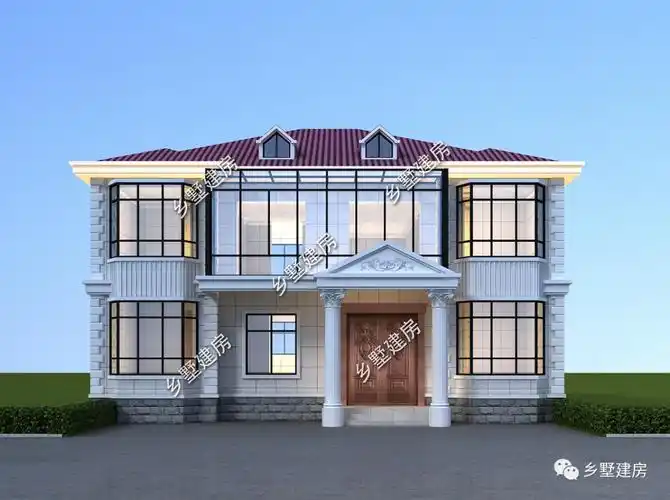 彩色坡屋顶更具个性化搭配简欧风格这样的主流别墅谁不喜欢