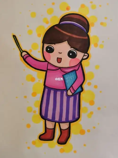 儿童人物简笔画色彩