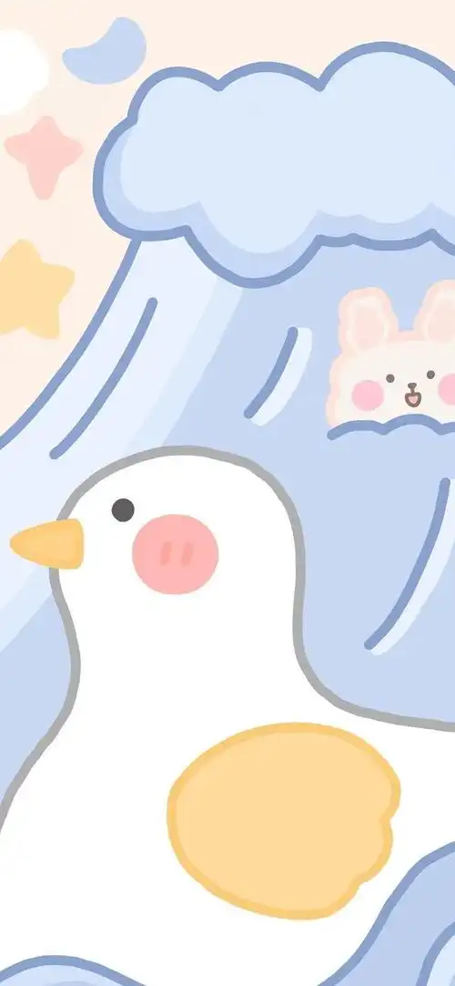 这是一组超可爱又治愈的暖心手绘壁纸!