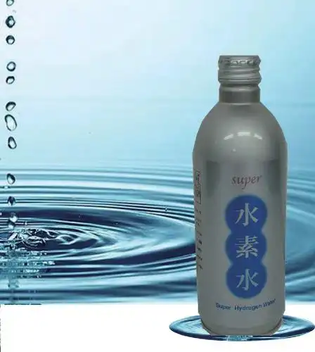 日本的氢水产品——super氢水(水素水)溶解在金属结构中的氢(红和绿