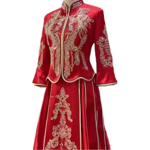 结婚中式礼服重工高端龙凤褂中国风出阁服秀禾服女新娘服新款