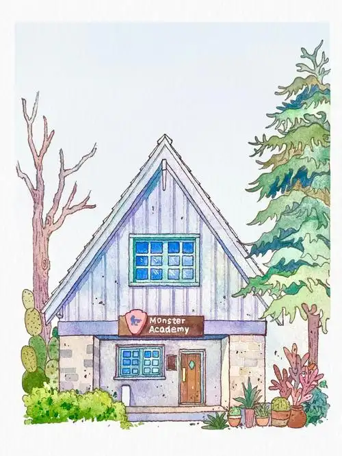 钢笔淡彩欧式建筑小房子水彩画步骤图