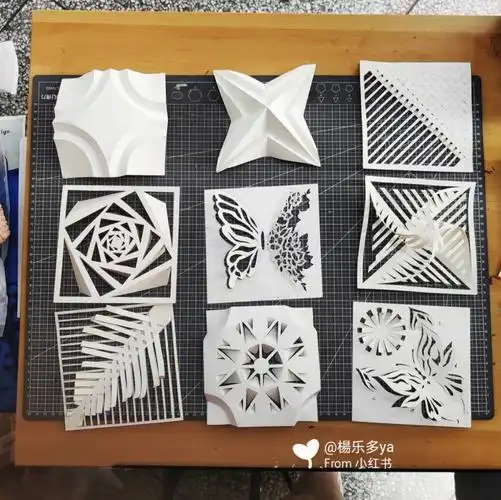 半立体构成蝴蝶元素建筑大一折纸作业