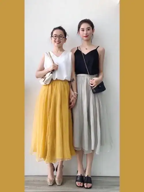 170和160的闺蜜穿搭简约穿搭