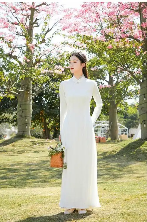 禅意女装秋冬禅服佛系女冬季奥黛改良旗袍年风连衣裙白色仙气茶服女