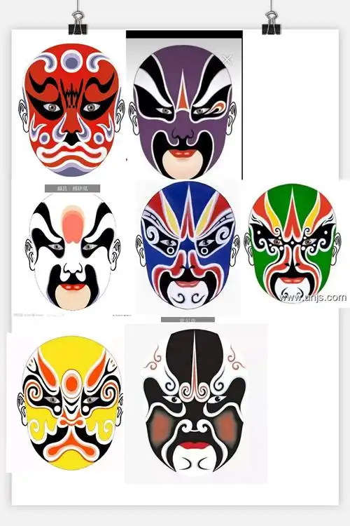 大一班京剧脸谱作品