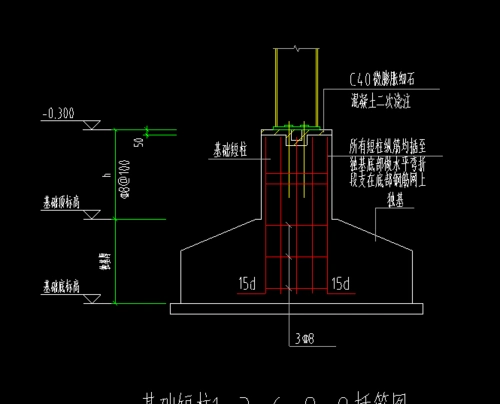 这个短柱钢筋该怎么填