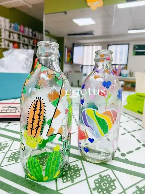 丙烯玻璃瓶diy涂鸦