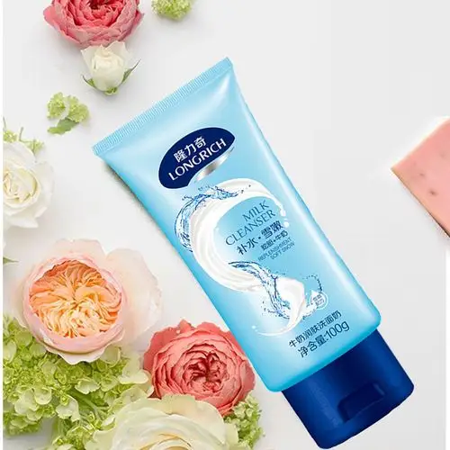 隆力奇牛奶洗面奶100g保湿补水润肤清洁面部深层洁净男女学生通用