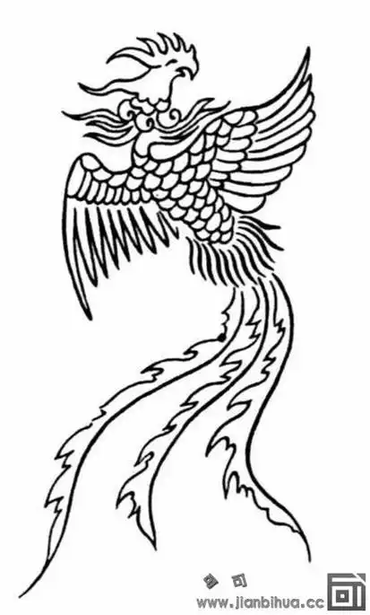 凤凰简笔画凤凰简笔画简单又漂亮