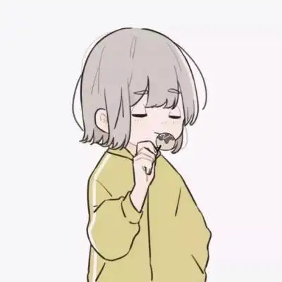 小众简约耐看的手绘情侣头像图片