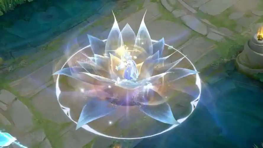 露娜霜雪神女皮肤巨好看,二技能特效好惊艳,寒霜冰雪元素_效果_冰霜