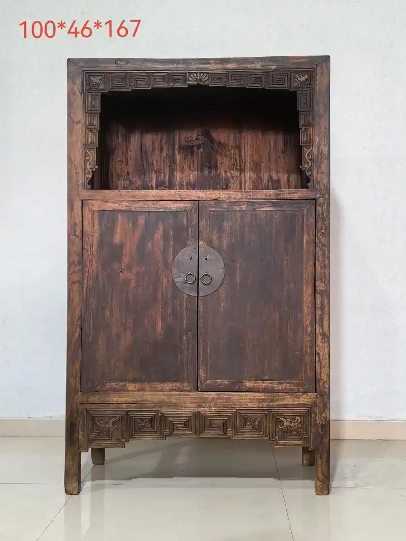 万历柜.清代中期 榆木全品#明清家具 #空间陈设 #器物之美 - 抖音