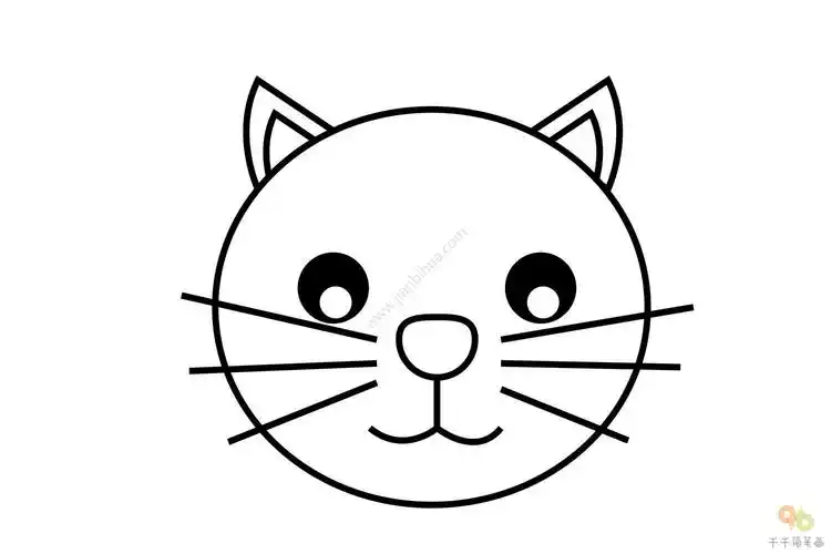 猫咪头像简笔画