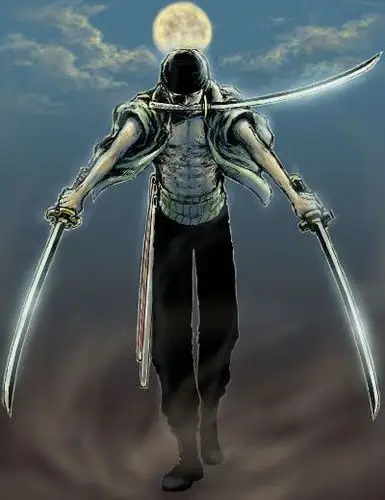 三刀流索隆,宛若修罗