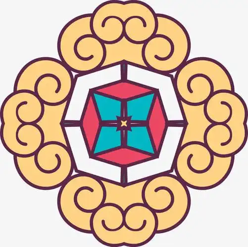 民族风,精美,中国风,彩色,花纹图案,矢量图, 传统