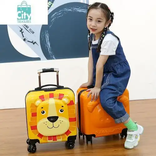 bangdou儿童拉杆箱女童小型行李箱定制logo宝宝卡通旅行箱男孩18寸