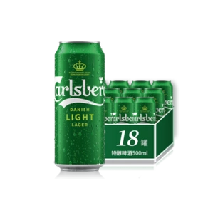 plus会员carlsberg嘉士伯特醇啤酒32vol500ml18听整箱装