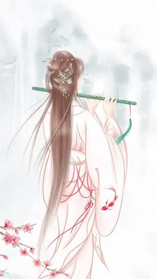 古风美女背影壁纸青衫烟雨客似是故人来