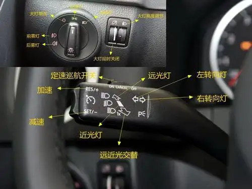大众途观灯光使用方法,途观灯光开关图解说明