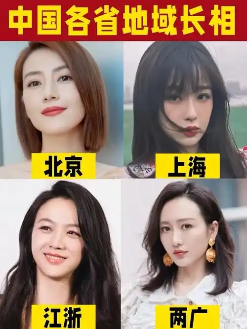 全国各省女生长相特征一览你符合吗