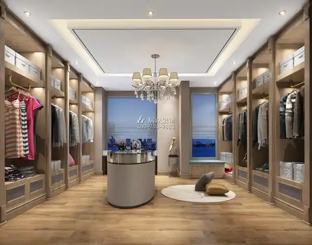 海逸豪庭326平方米混搭风格别墅户型衣帽间装修效果图