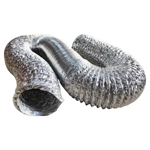 加厚铝箔通风管铝箔伸缩软管新风排风管换气扇软管排烟排气管红色