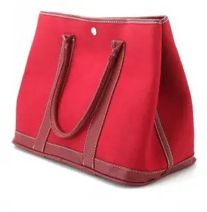 欧莱雅 经典暗红色帆布手提包