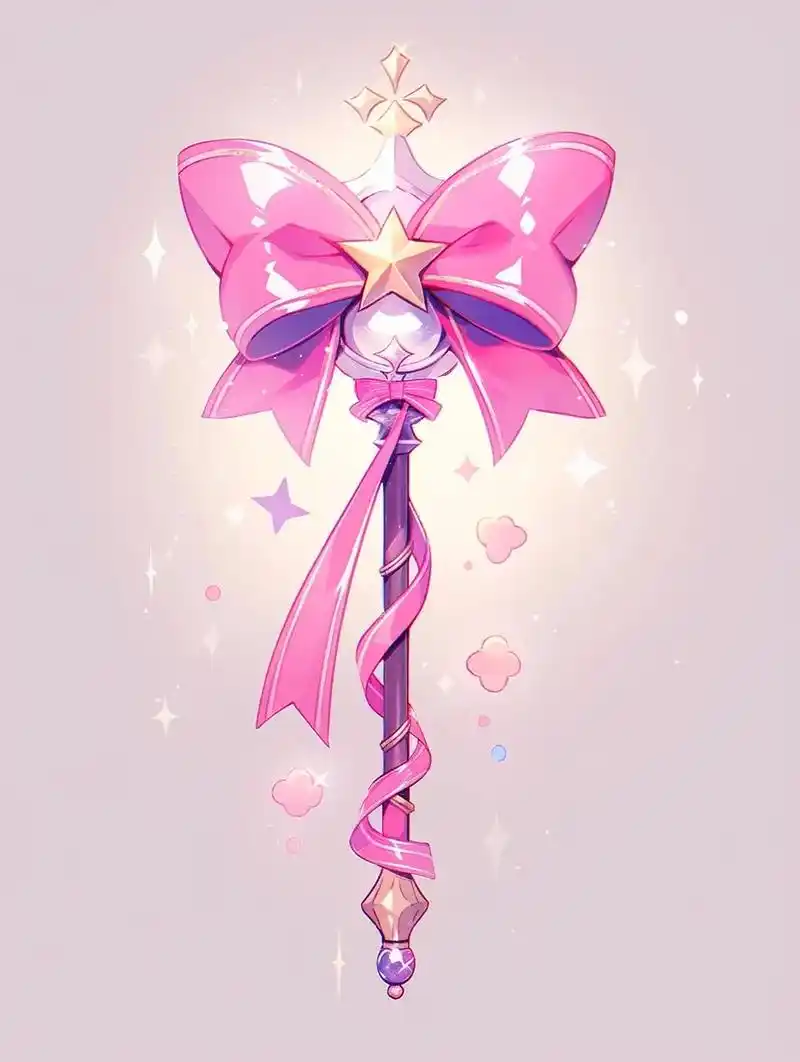 可商素材|魔法棒.##二次元少女 #二次元ai绘画 #魔卡少 - 抖音