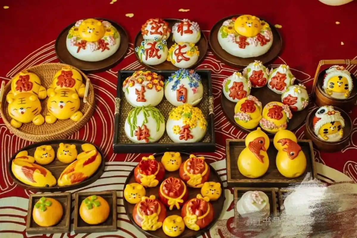 平安圈周岁花馍愿每一个宝宝都能健康快乐的的成长