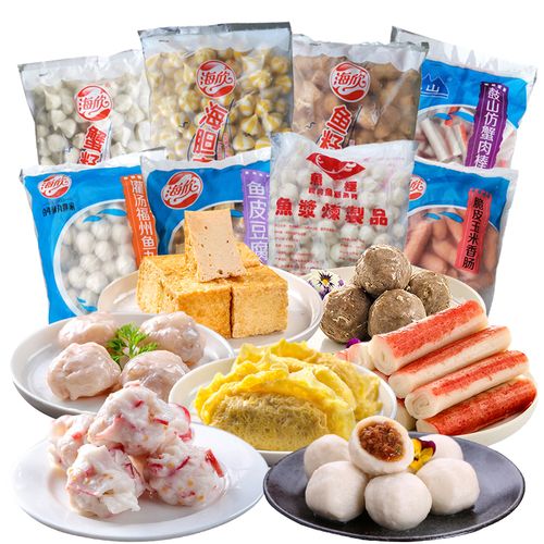火锅海欣鱼皮豆腐鱼丸蟹肉肉棒关东煮食材豆鱼丸