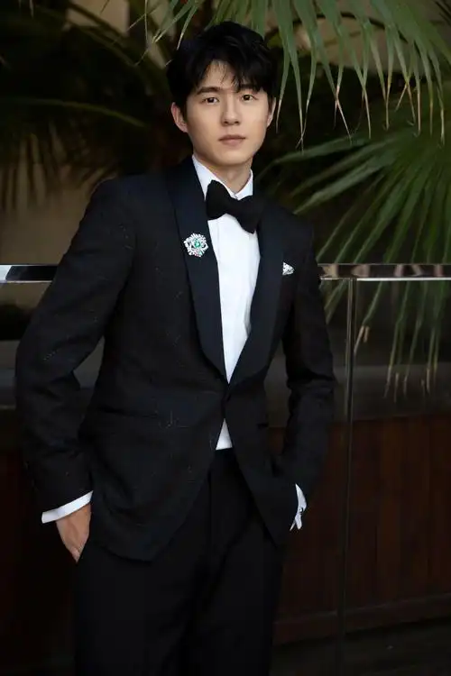 刘昊然刺绣西装俊朗写真图片