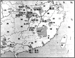 材料一 下图为1929-1932年农村革命根据地分布示意图.