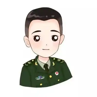 手绘军人头像,卡通头像图片