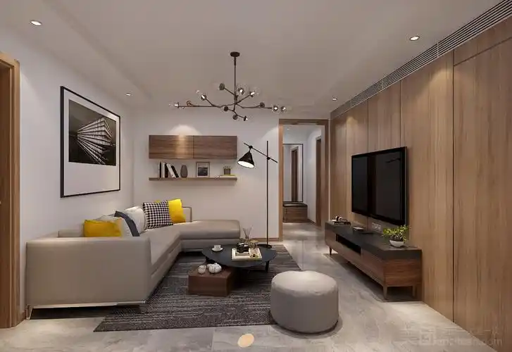 65平米三室户现代简约风格装修效果图