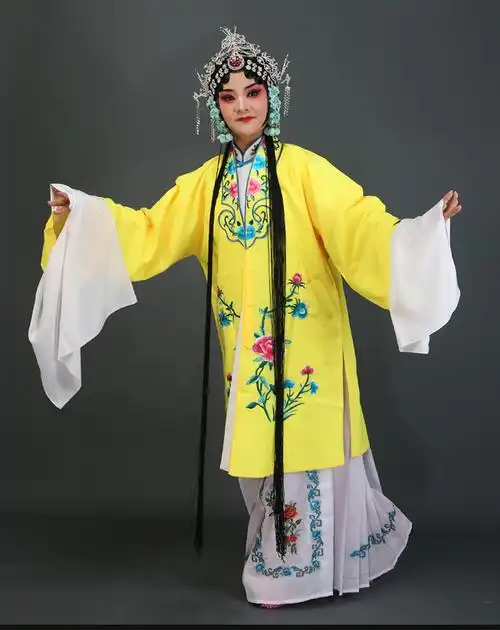 戏服京剧服装越剧评剧秦腔黄梅戏豫剧服装戏曲服饰青衣花旦女对披练功