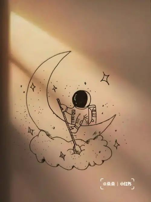 太空人简笔画教程