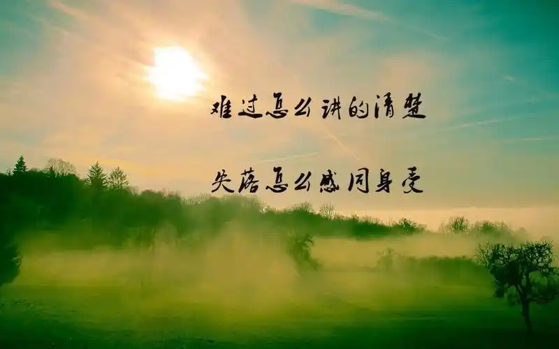 一个人的伤感,你怎能体会,高清壁纸图片,非主流-回车桌面