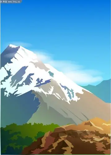 卡通风景图片动物矢量图片