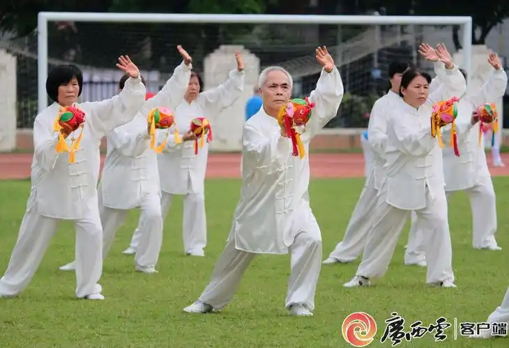 2024年全国老年人太极拳大联动(广西主会场)展示活动在南宁举行