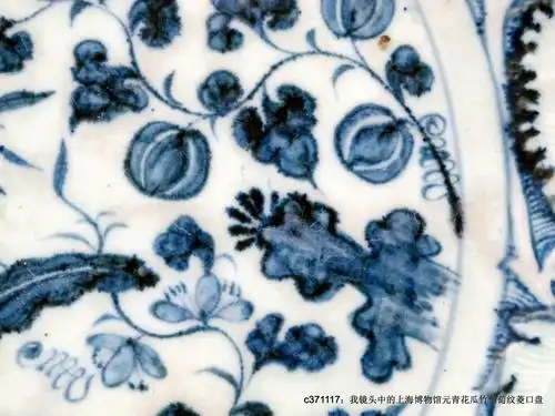 一组馆藏的出土元青花